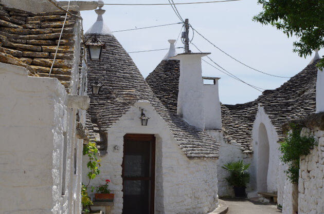 die Trulli Häuser in Apulien, eine Region in Italien
