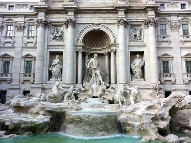 la fontana di trevi der trevi brunnen in Rom
